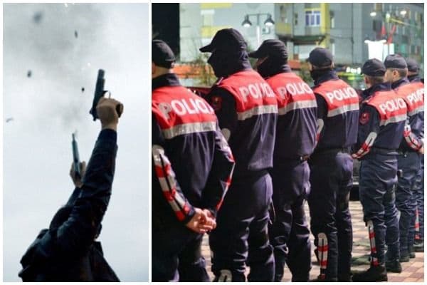 Festuan ditëlindjen e shefes duke qëlluar me armë në ajër, pezullohen 4 policë