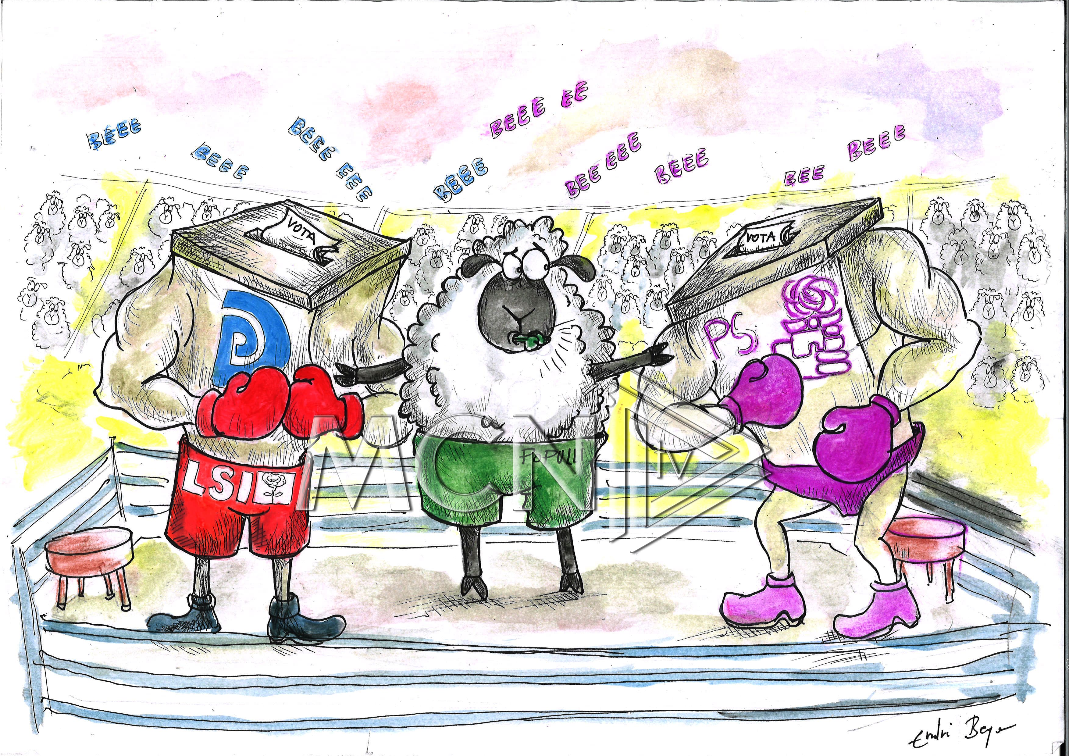 Karikatura e ditës/Ju votoni se zgjedhim vetë