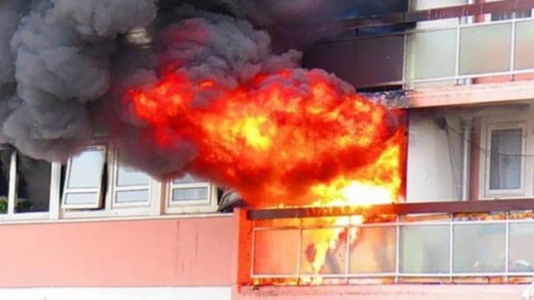 Merr flakë garazhi i një pallati në Tiranë, nuk ka të lënduar