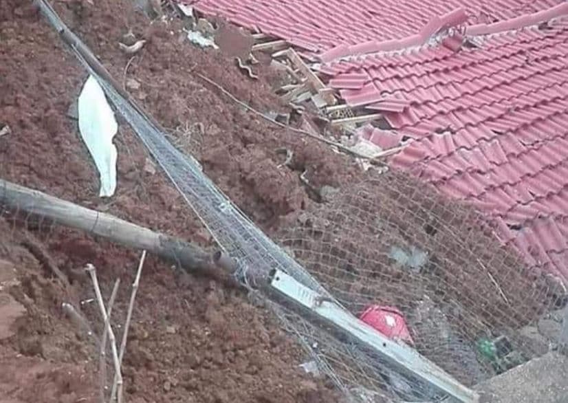 Foto/ Rrëshqitje dheu në Pogradec, evakuohen disa banorë