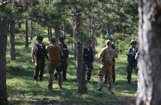 Forcat e Armatosura shqiptare stërviten me britanikët