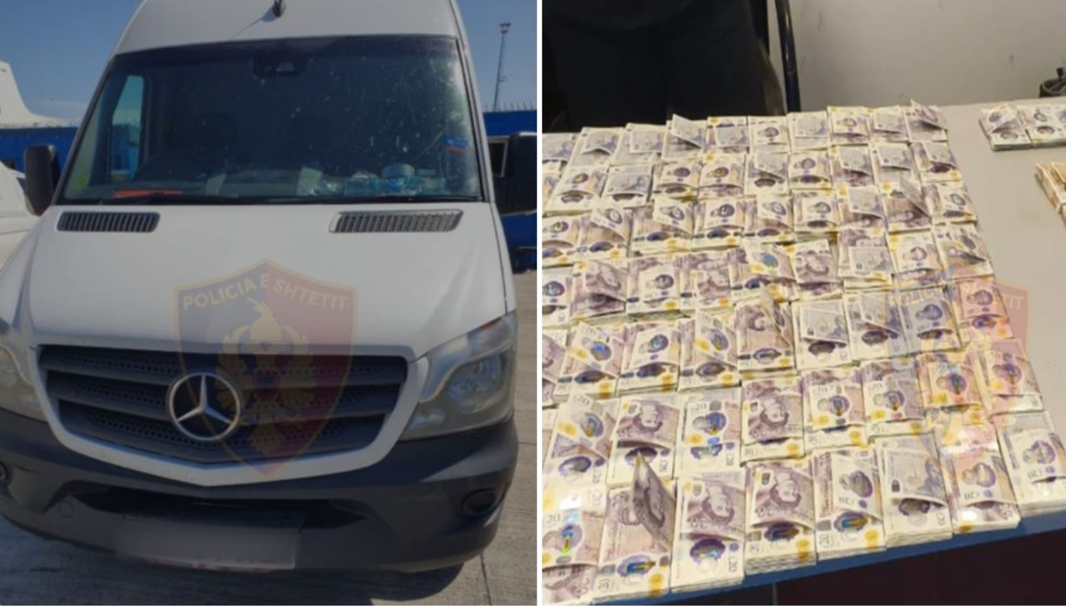 Policia jep detaje për paratë e sekuestruara në Durrës, kush është drejtuesi i mjetit që i solli nga Anglia