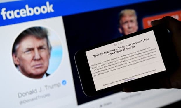 Facebook do të pezullojë llogarinë e Trump për dy vjet