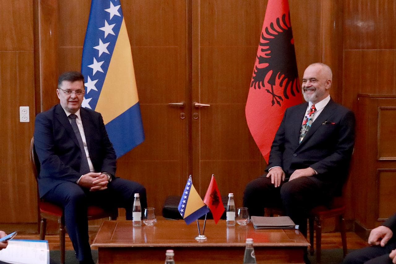 Rama takim bilateral me Kryetarin e Këshillit të Ministrave të Bosnjës dhe Hercegovinës