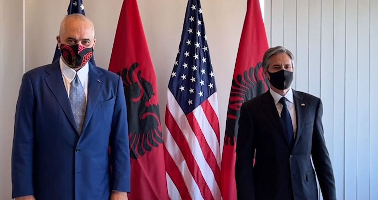 Rama dhe Blinken firmosin në Bruksel marrëveshjen për rrjetin 5G (VIDEO)