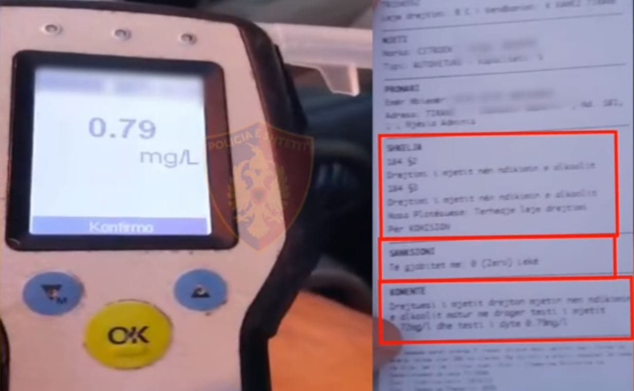 Të dehur në timon, arrestohen 27 shoferë dhe pezullohen 83 patenta
