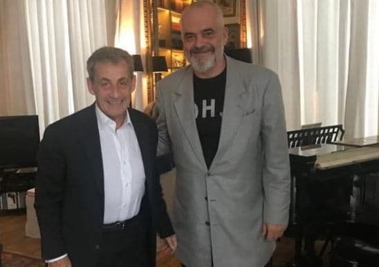 Rama takohet me Nicolas Sarkozy në Paris: Kam privilegjin të këshillohem për sfidat e Shqipërisë