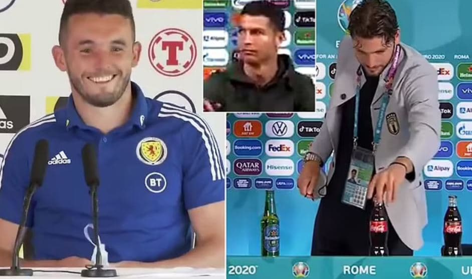 John McGinn ironizon Cristiano Ronaldon: Ka ndonjë Coca-Cola?
