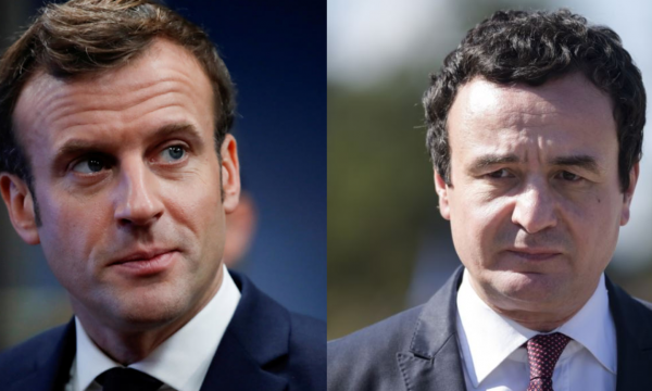    Albin Kurti pritet sot nga presidenti francez në Pallatin Elisee