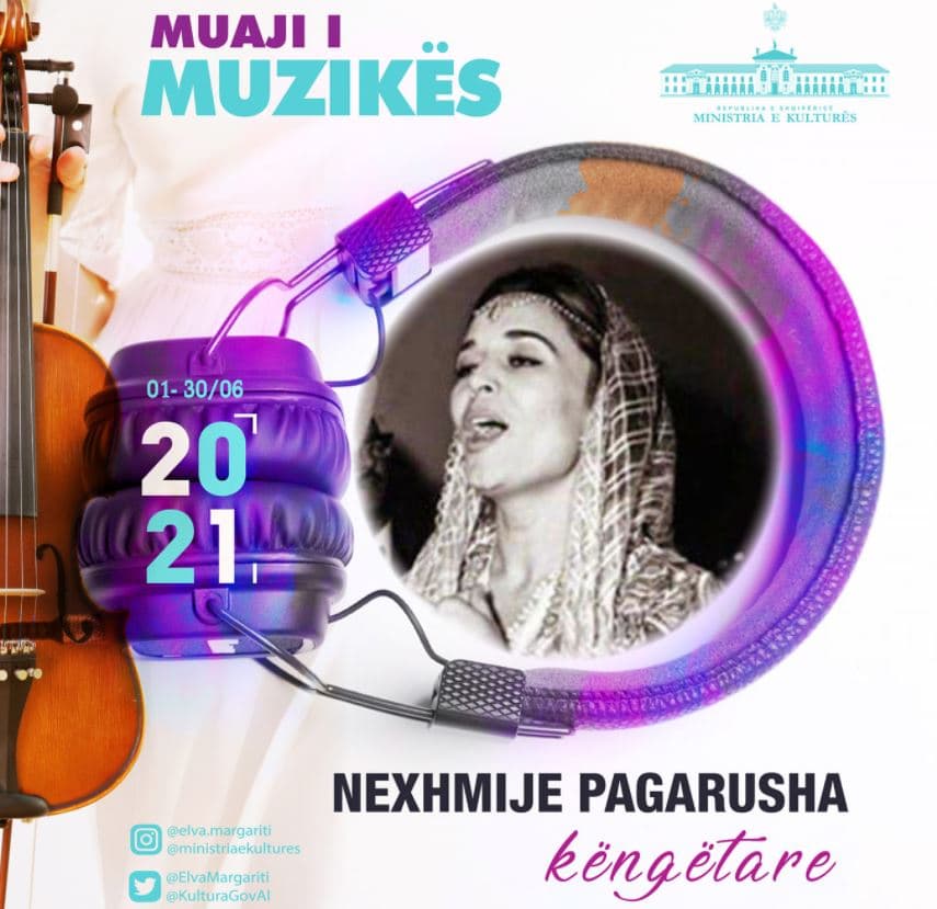 Muaji i Muzikës/ Ministria e Kulturës përkujton “Bilbilin e Kosovës”, Nexhmije Pagarusha