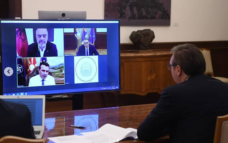   Zaev, Rama dhe Vuçiç përmes video konferencës do të diskutojnë për “Shengenin e Vogël”