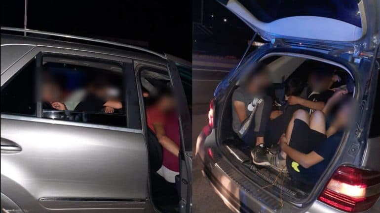 Makinën plot me emigrantë të paligjshëm, arrestohet 23-vjeçari në Lazarat