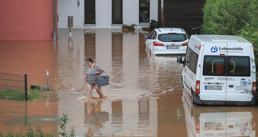 Përmbytje në Gjermani, humbin jetën 6 persona dhe zhduken dhjetëra të tjerë