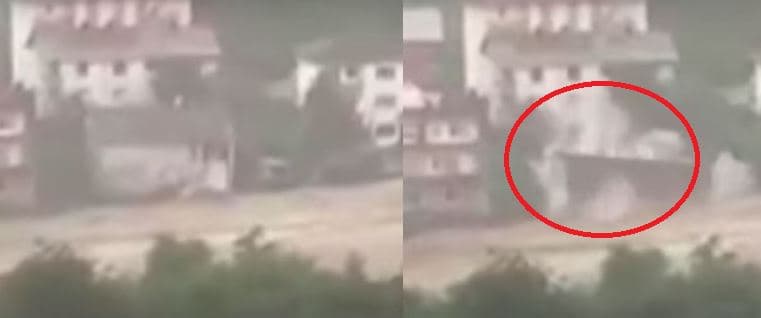 Përmbytjet në Turqi, momenti kur shtëpia zhduket nga ujërat e rrëmbyeshëm (VIDEO)