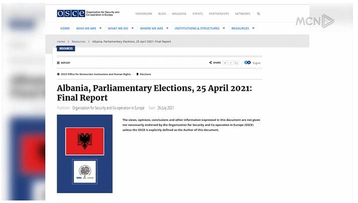 OSBE-ODIHR publikon raportin final të 25 prillit (VIDEO)