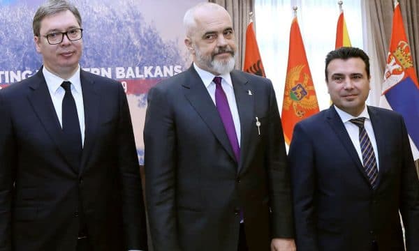 Rama, Vuçiç dhe Zaev në Shkup për “mini-Schengenin”/ Pritet nënshkrimi i tri dokumenteve