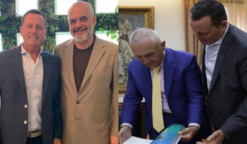 Grenell vizitë në Shqipëri, takohet me Ramën dhe Metën