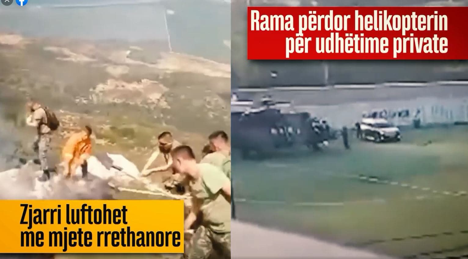       Bardhi: Rama përdor helikopterin e ushtrisë për udhëtime private teksa vendi është në flakë