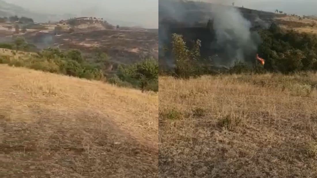 Video/ Shuhen vatrat e zjarrit në fshatin Paleokastër të Gjirokastrës