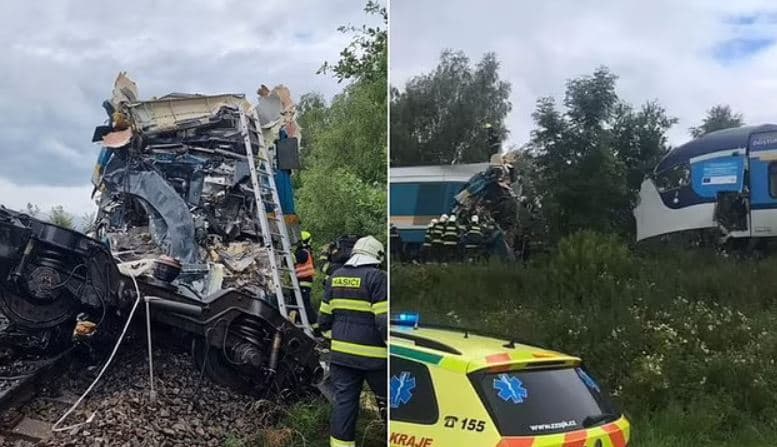 Trenat përplasen kokë më kokë në Çeki, dy të vdekur dhe 50 të plagosur (FOTO)