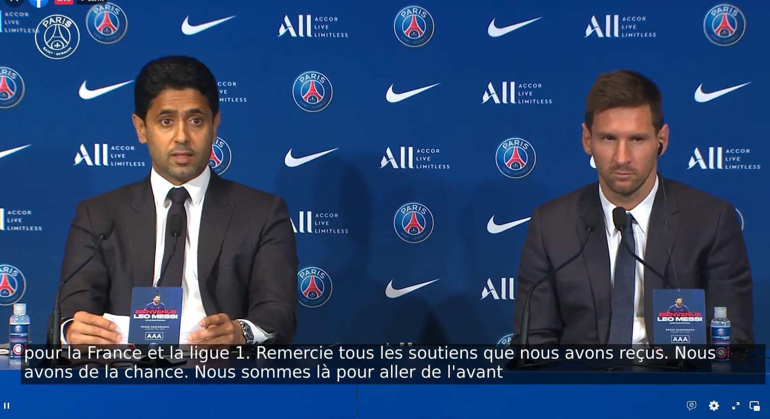     Konferenca e parë e Lionel Messi në stadiumin e PSG (VIDEO)