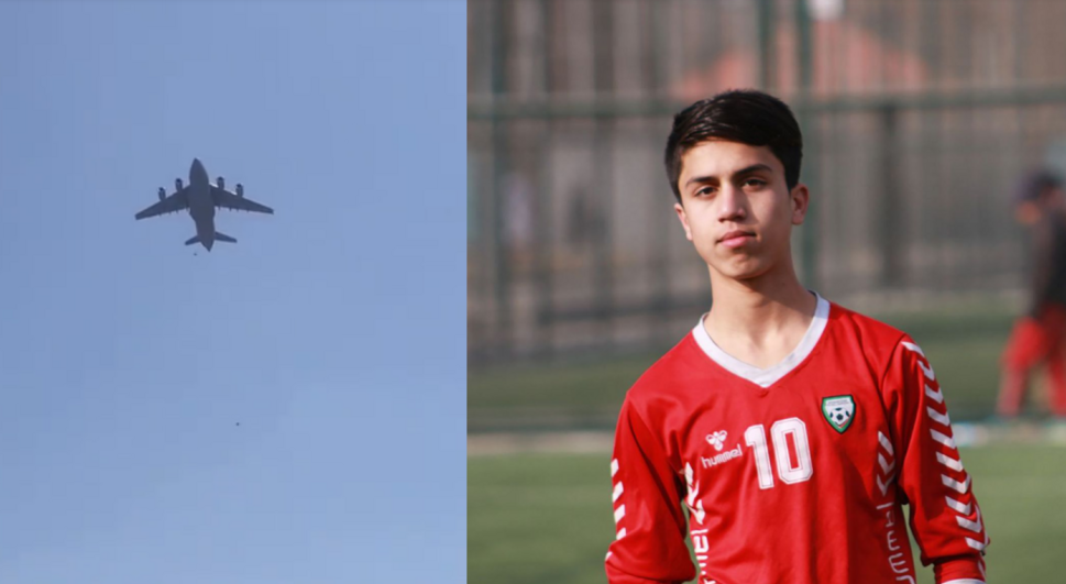 Ra nga aeroplani në përpjekje për të ikur nga Afganistani, vdes futbollisti i ri