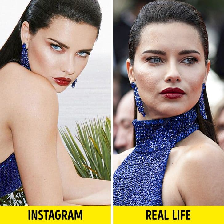 Si duken personazhet e famshme në jetën reale dhe në Instagram