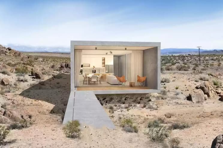 Del në shitje shtëpia minimaliste në mes të shkretëtirës Mojave (FOTO)