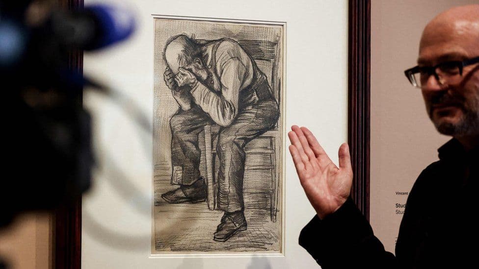 Zbulohet dhe shfaqet për herë të parë në publik një skicë me laps e Van Gogh