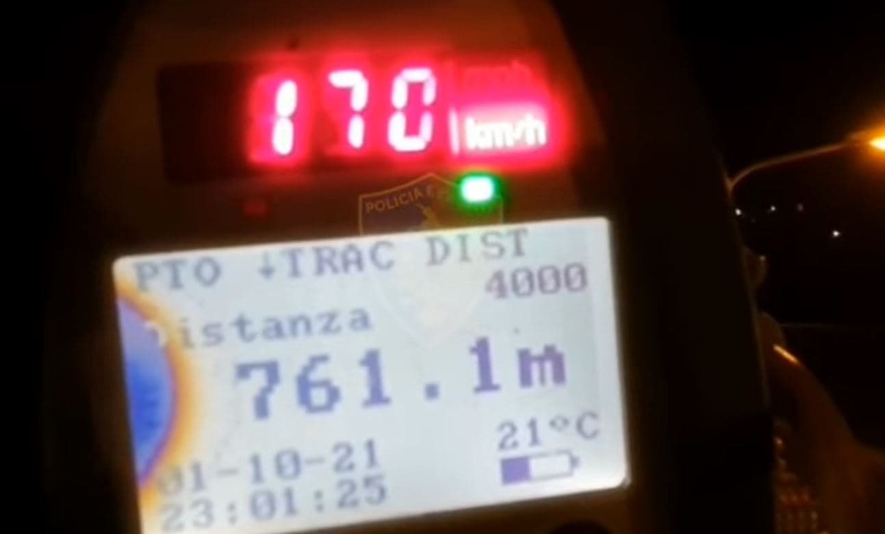 Video/ Me shpejtësi 170km/h në Sauk-TEG, 11 heqje patentash dhe 'lumë gjobash'