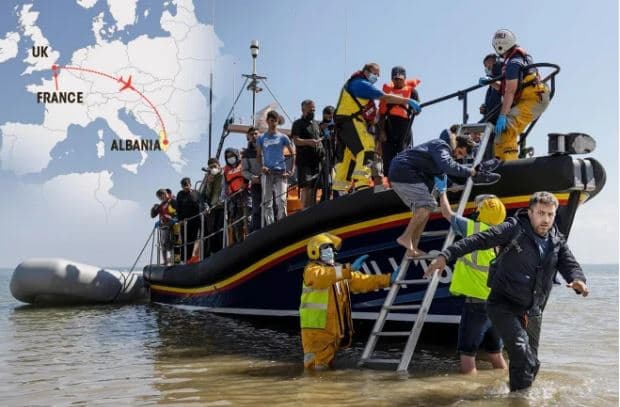 Emigrantët e paligjshëm që kapen në Mbretërinë e Bashkuar do sillen në kamp në Shqipëri