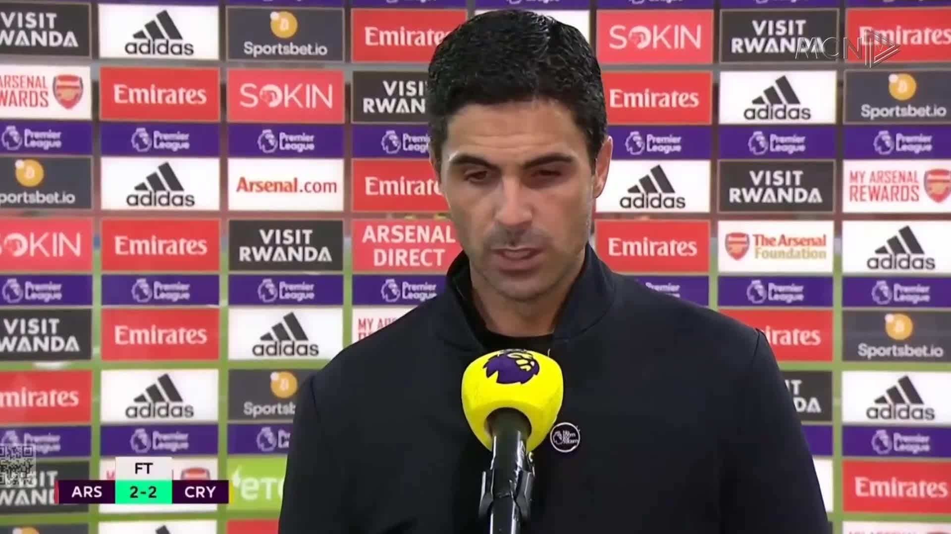Arsenal frenohet nga Kristal Palas (VIDEO)