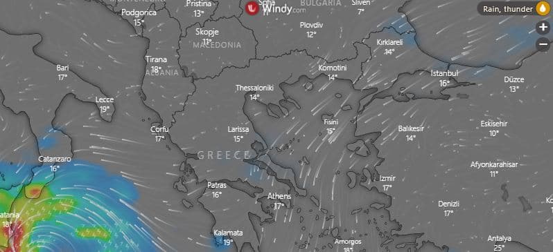 Pas datës 2 nëntor, Shqipëria me reshje të dendura shiu