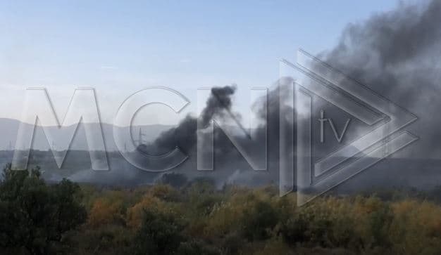Përfshihen nga flakët sipërfaqe me ullinj në Nartë, zjarri dyshohet se është i qëllimshëm (VIDEO)