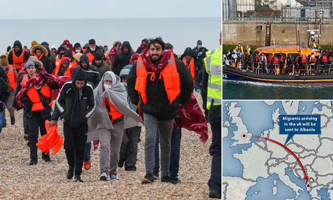 “100,000 £ për person, emigrantët që mbërrijnë në Britani do të dërgohen për 7 ditë në Shqipëri”