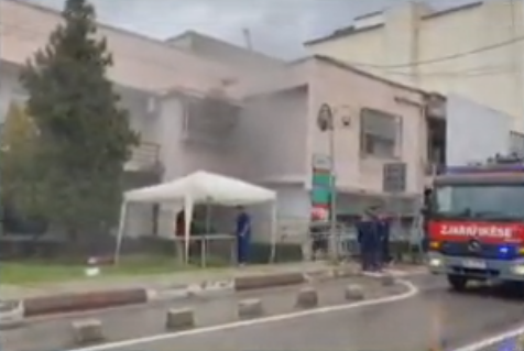 Zjarr në mjediset e spitalit Covid 3 në QSUT