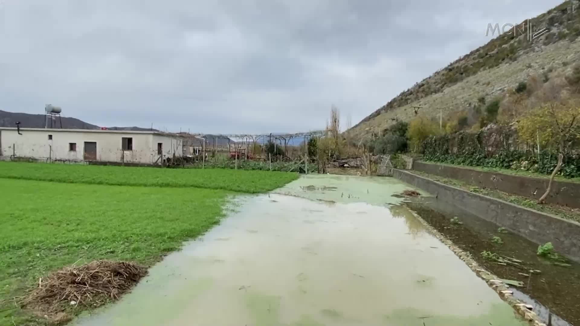 Dhjetëra hektarë tokë të përmbytura (VIDEO)