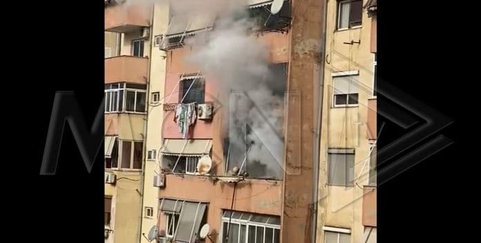 Shpërthen bombola e gazit në një banesë në Tiranë (VIDEO)