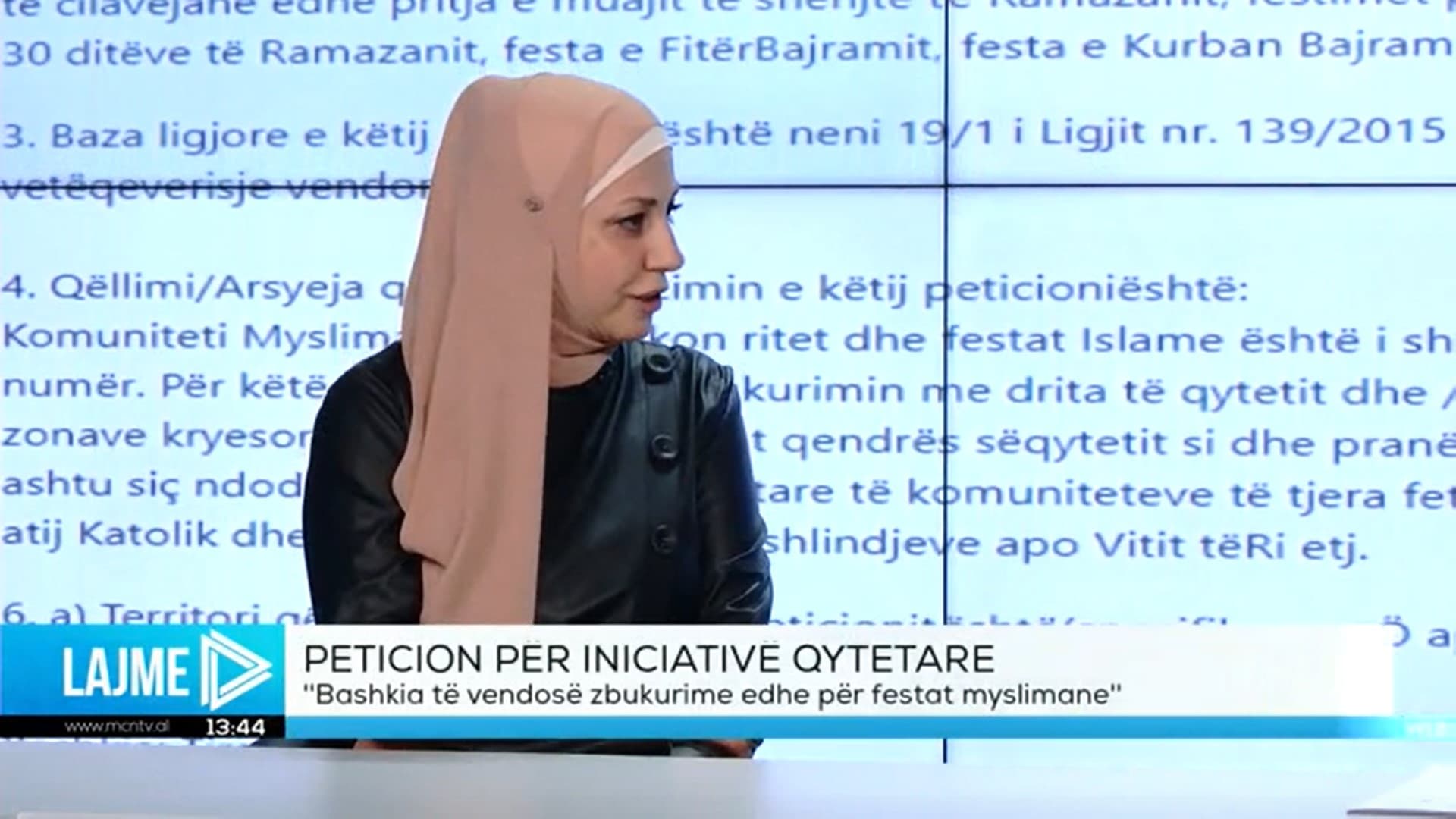 Peticion Bashkisë, Muça: Zbukurime edhe për festat myslimane, kërkojmë barazi  (VIDEO)