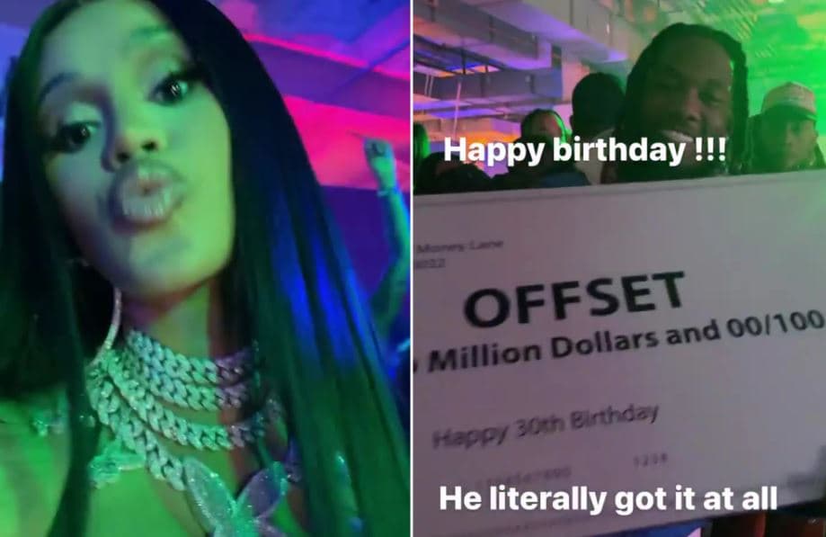 Cardi B i dhuron Offset 2 milionë dollarë për ditëlindje
