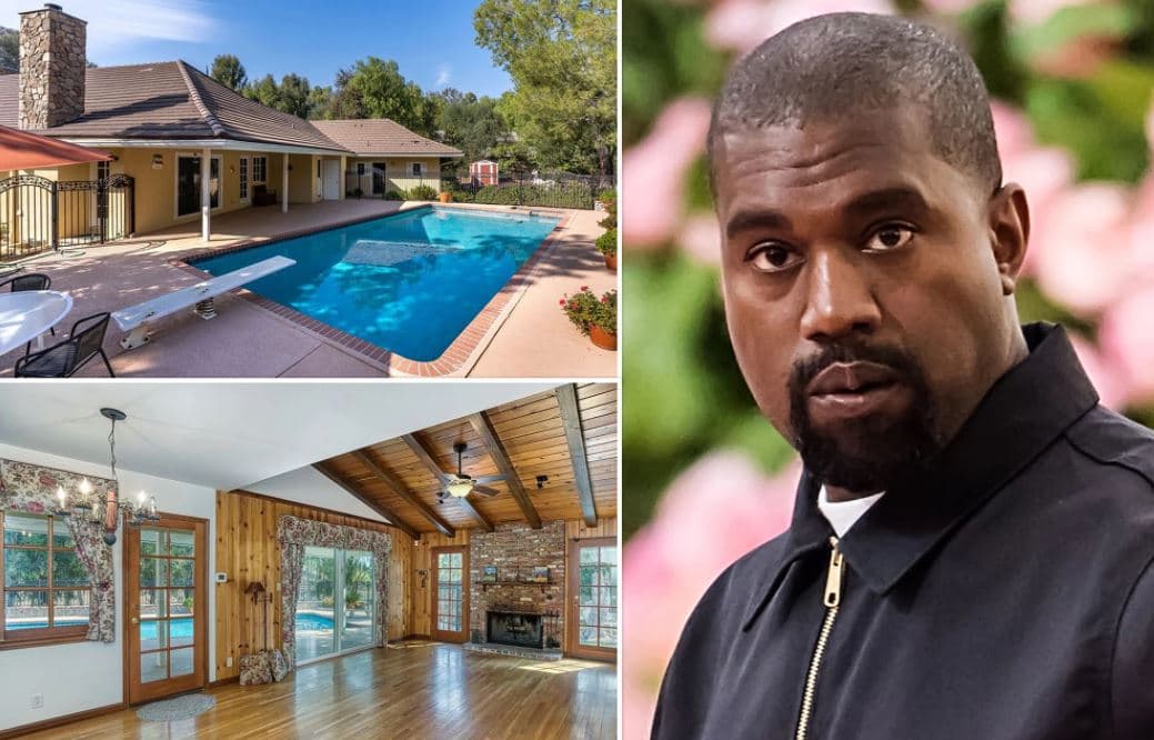 Pas ndarjes Kanye West ble shtëpi përballë Kim Kardashian