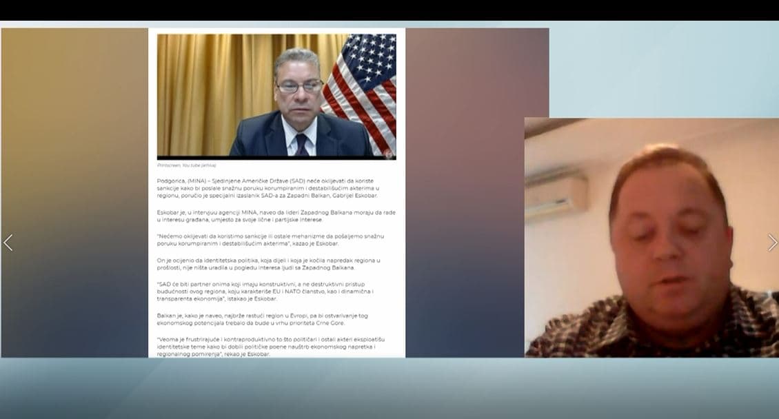  Tahiri: Deklarata e Escobar për konfigurimin politik në Mal të Zi, inkurajuese që politikanët të ndërtojnë aleanca mes vete