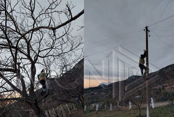 Era e fortë lë pa energji elektrike disa fshatra në Lezhë