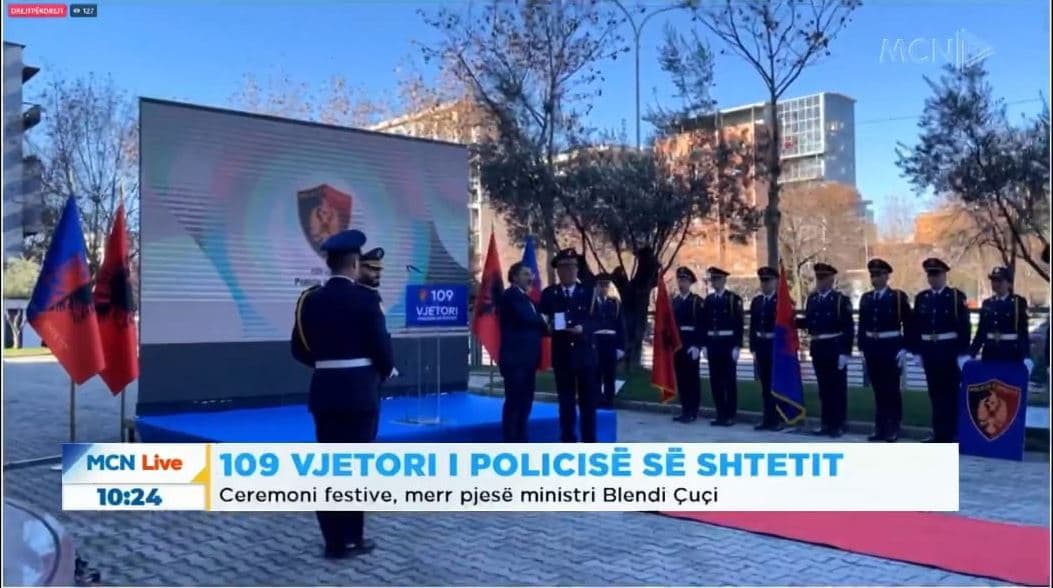 109-vjetori i krijimit të Policisë së Shtetit, Çuçi: Investojmë më shumë në teknologji
