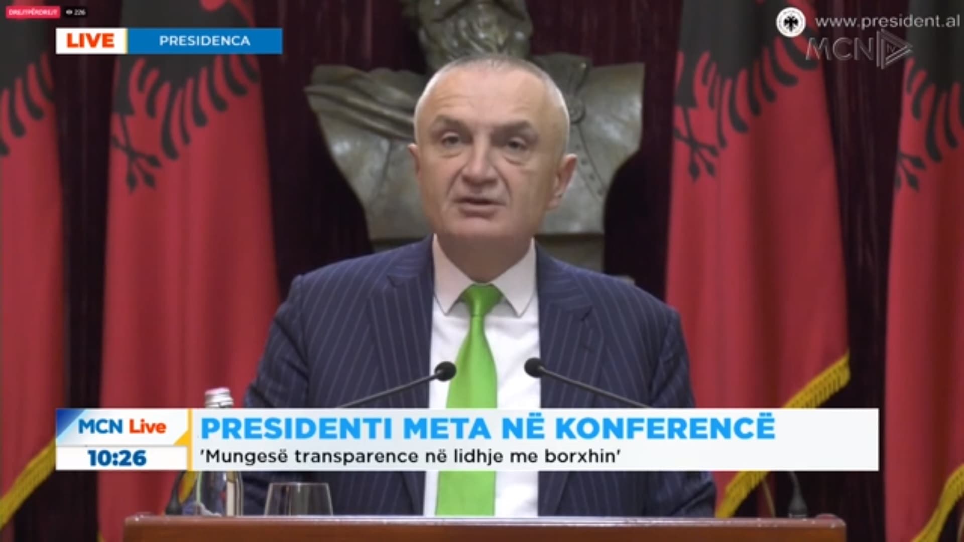 Presidenti i Republikës: Rritja e borxhit mund të kthehet në dramë financiare (VIDEO)
