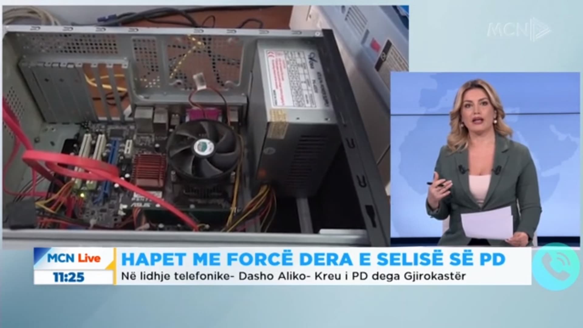 Sherri në selinë e PD Gjirokastër/ Aliko: Grupi i Bejkos ka hequr serverin e të dhënave, kompjuterët janë jashtë funksionit