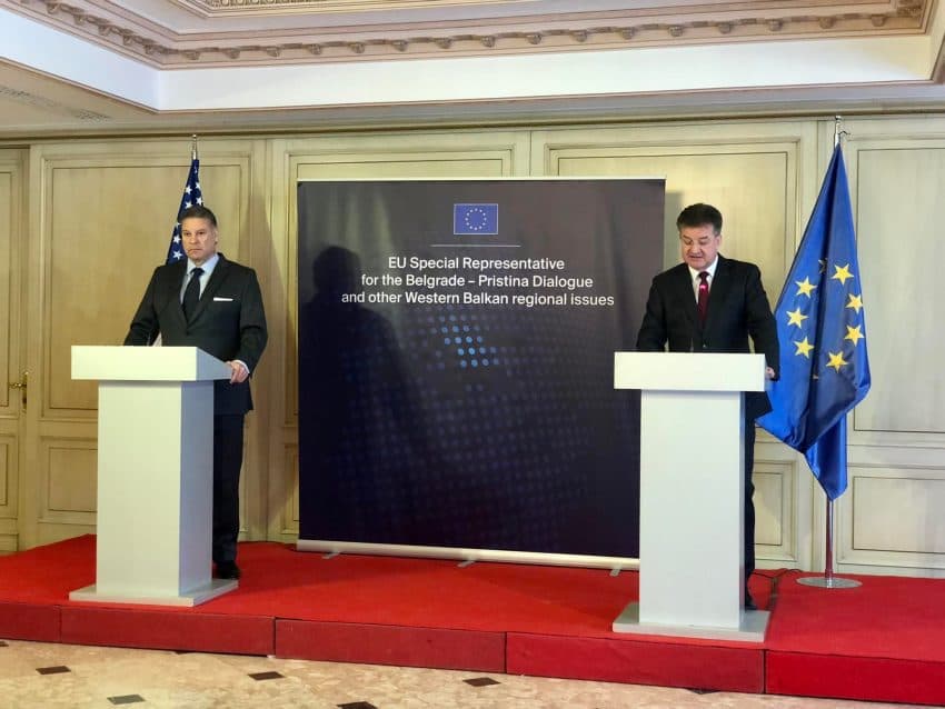 Dialogu Kosovë-Serbi/ Escobar e Lajçak: Marrëveshjet e nënshkruara duhet të zbatohen (VIDEO)