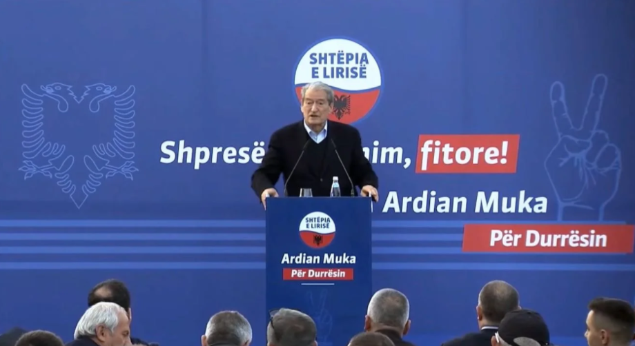 Berisha në Durrës: Koha tregon se “brava” është një peng i mjerë i Edi Ramës!