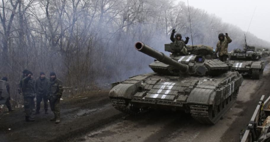 Del harta me zonat në Ukrainë që po sulmohen nga Rusia