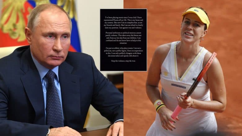 Tenistja ruse i del kundër Putinit: Kam frikë në vendin tim, ndaloni luftën